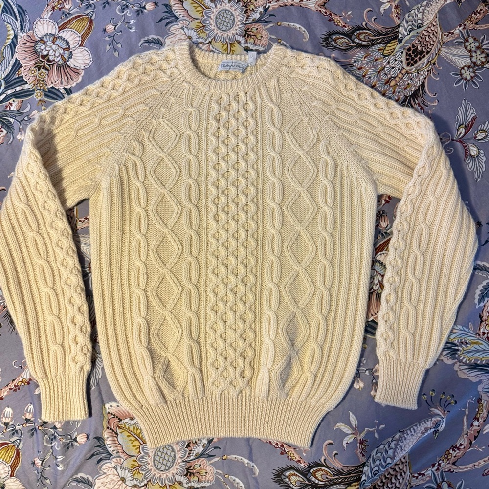 Roberto Glion Vintage Wool Knit Large Sweater
